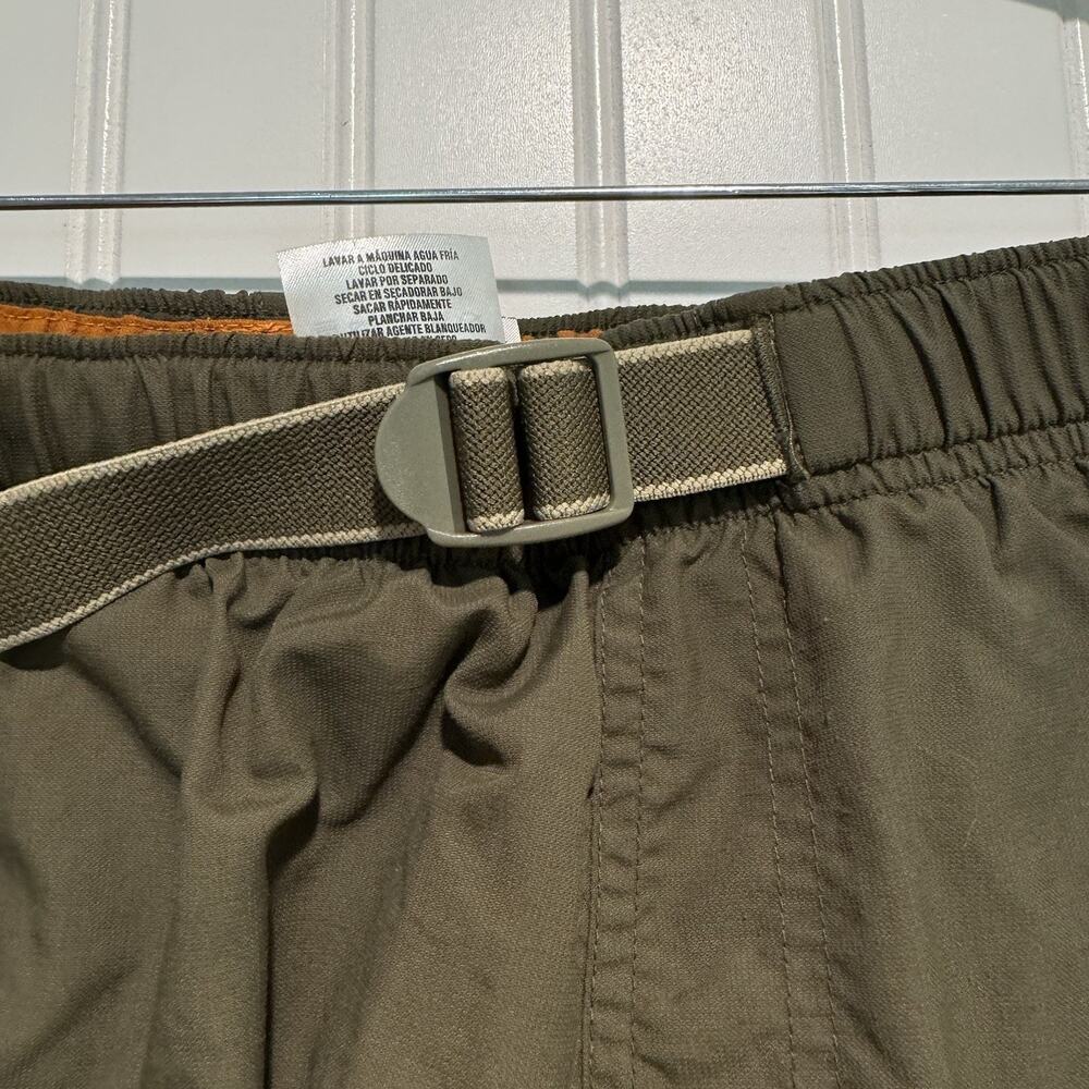 Columbia Olive Green Nylon Belted Cargo Shorts Mesh Lined Mens XL - Picture 3 of 7